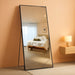 78"X35" Floor Mirror Full Length - Standing Mirror with Aluminum Alloy Frame, Large Body Mirror for Bedroom, Living Room, Wall Mounted or Leaning