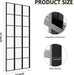 Windowpane Full Length Mirror, 65"X 24" Floor Standing Mirror, Black