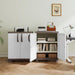 White Plastic Storage Cabinet With Adjustable Shelves