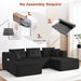 100Inch U Shaped Oversized Modular Sofa LuxuriousCorduroy