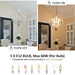 White Farmhouse Chandelier Five Light Pendant Fixture