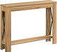 Farmhouse Console Table, 39.4'' Small Narrow Entryway Table, Wood Couch Table behind Sofa with Storage Shelf, Slim Farmhouse Hallway Table for Living Room, Hallway, Foyer, Light Walnut CT34VV