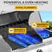 3-Burner Propane Gas Grill with Side Burner – 34,000 BTU Stainless Steel Outdoor BBQ Grill, Cast Iron Grates, Portable with Wheels for Patio, Camping