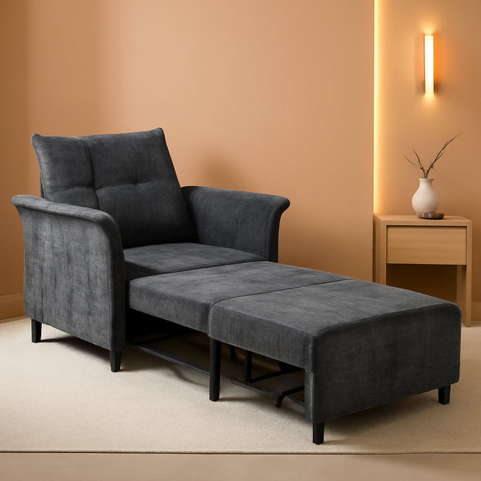 Convertible Sleeper Chair 79-Inch With Adjustable Backrest