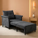 Convertible Sleeper Chair 79-Inch With Adjustable Backrest