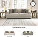 Soletren Premium Chenille Queen Sofa Sleeper White