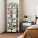 Six Tier Rustic Brown Bookshelf With IndustrialGradeFrame