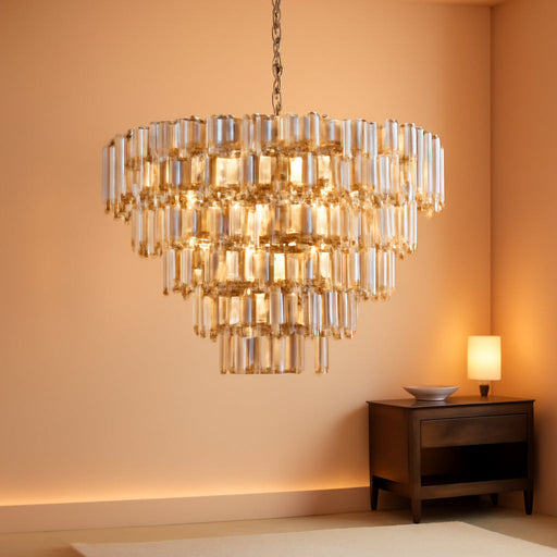 Large Modern Crystal Chandelier Foyer Entryway High Ceiling Big