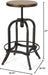 Farmdale Barstool, Antique + Pewter