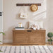 Honey Brown Engineered Wood Storage Chest ThirtyNineIn