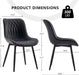 Dining Chairs Set of 2 Kitchen & Dining Room Chairs Modern Black