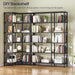 Black Industrial Grade Tall Corner Bookshelf Storage