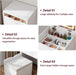 Compact Vanity Desk with Mirror and Lights, 19 Inch Hidden Makeup Vanity Cabinet with Storage Drawers & Shelves, Small Vanity Table for Bedroom, Flip Top Vanity for Small Spaces, White