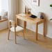 Solid Wood Desk with Drawer (Wood Color, 47.2Inch)