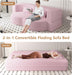 Powder Pink UltraComfort Contemporary Foldable Sleeper Sofa