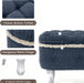 29.5" Ottoman with Storage Upholstered Foot Stools for Living Room,Bedroom,Entryway-Blue