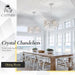 Chrome Crystal Chandelier Ceiling Mount Fixture Light