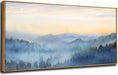 Home Decor Mountain Wall Art Blue Large Framed Artwork for Living Room Bedroom Office Wall Decorations 29X58 Inch