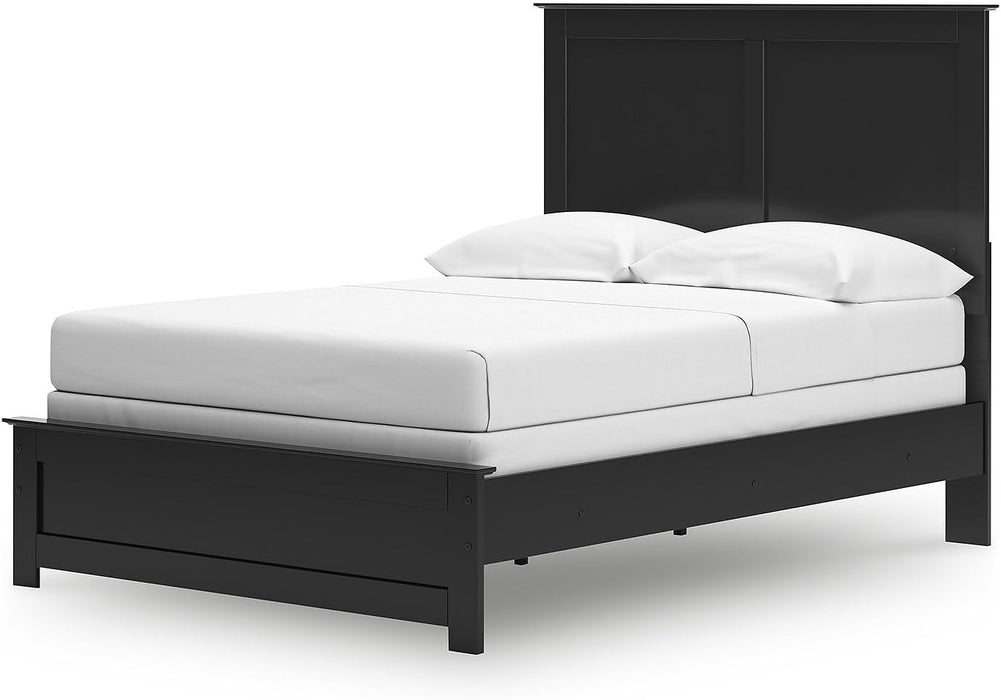 Signature Design by Ashley Maribel Transitional Full Panel Bed, Foundation or Box Spring Needed, Black