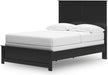Signature Design by Ashley Maribel Transitional Full Panel Bed, Foundation or Box Spring Needed, Black