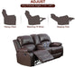 Bonded Leather Living Room Furniture Set Reclining Sofa Set Loveseat Furniture Sets in Living Room Sofa Recliners (Sofa+Loveseat, Brown)
