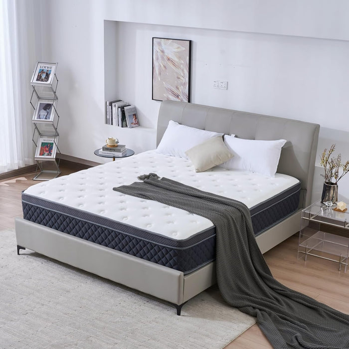 Full Size Mattress，12 Inch Hybrid Full Mattress in a Box