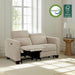 62.2'' Wall Hugger Power Loveseat Recliner Sofa with Adjustable Headrest and USB & Type C Dual Charge Ports for Living Room, Office (Fabric, HL198M1) (Beige)