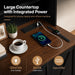 72-Inch Tall Bookshelf With Integrated Power Outlet