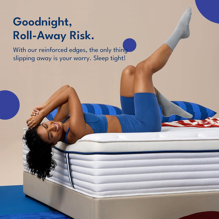 12 Inch Queen Size Mattress in a Box, Medium Firm Mattress of Cooling Gel Memory Foam & Individual Pocket Coils for Motion Isolation & Pressure Relief, Certipur‑Us Certified