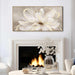 Framed Abstract Wall Art Gold Pictures Wall Decor Line Painting on Canvas 20"X 40" Contemporary Floral Artwork for Living Room Office Bedroom Aesthetic