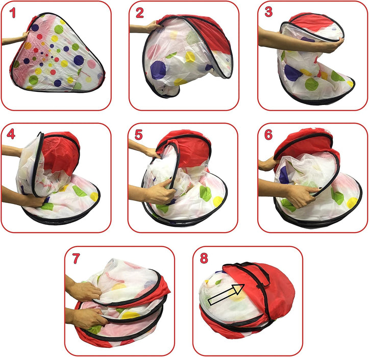 Kids Play Tent with 100 Balls – 39″X39″ Pop-Up Ball Pit Playhouse – Indoor/Outdoor Toy with Mesh Windows & Carry Bag