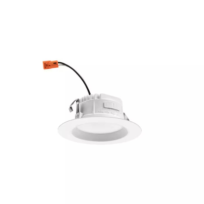 Contractor Select RB4S 4 In. Selectable CCT Integrated LED White Smooth Recessed Light Trim