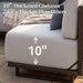 Patio Furniture Set with 10'' Ultra-Thick Cushions