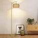 Arc Floor Lamp Timeless BrassFinish Remote Dimmable