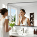 36X48 Inch Black Rectangle Mirrors for Wall, Large Bathroom Mirror for over Sink, Black Framed Rectangular Mirror for Living Room Bedroom Bathroom, Hangs Horizontally or Vertically