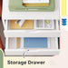 White 7-Drawer Storage Chest with Wheels