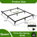 7 Inch Queen Bed Frame for Box Spring and Mattress, Black