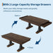 Farmhouse Dining Table for 4-6, 63-Inch Dining Table