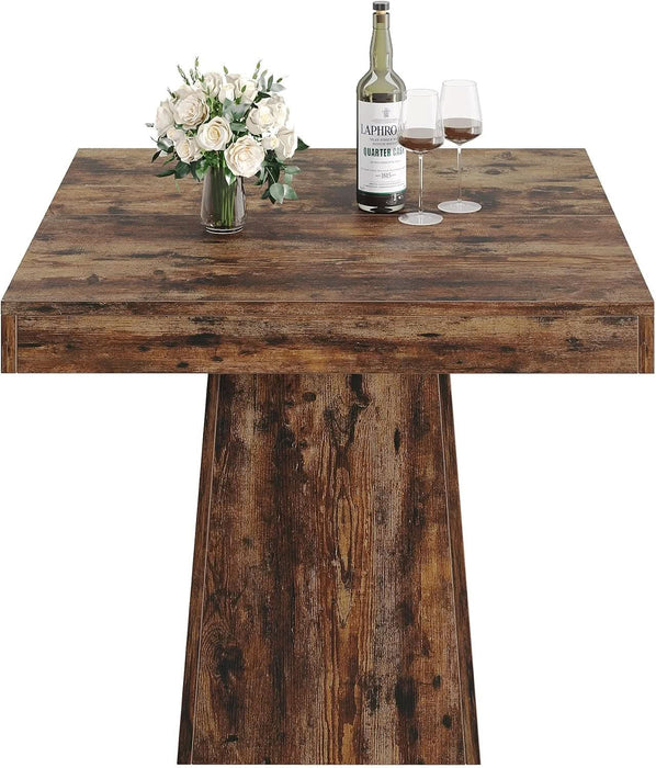 Square Dining Table for 4, 31.5" Farmhouse Small Kitchen Table