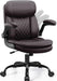 PU Leather Office Chair, Computer Desk Chair with Dual Back Support
