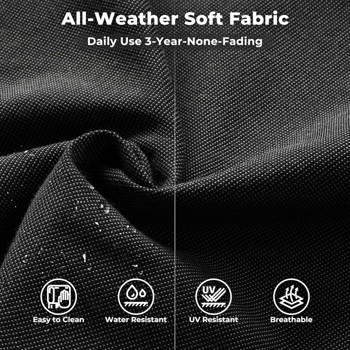 9 Pieces Patio Furniture Set, Outdoor Wicker Sectional Sofa with 2 Swivel Chairs Coffee Table, Modern Modular Deep Seat Rattan Couch Conversation Sets, Black