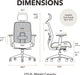 Altern Ergonomic Office Chair, Office Desk Computer Chair, Black