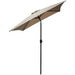 6.5Ft Square Patio Umbrella with Crank and Tilt - Tan