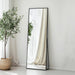 Full Length Mirror, Full Body Mirror with Aluminum Metal Frame, Standing Mirrors for Bedroom, Livingroom, Cloakroom, Hallway, Home Décor. (56X16 Inch, Black)