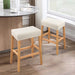 Stool Covers Rectangle - 2 Pack Stretch Waterproof Saddle Seat Cover Counter Bar Stools Bar Chairs Covers Kitchen Island Chairs Cushion Protector