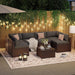 Patio Furniture Sets, 7-Piece Outdoor Patio Furniture with Thick Cushions, Wicker Outdoor Conversation Set Sectional Sofa for Backyard, Poolside, Garden
