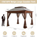 10' X 10' Pop up Gazebo Tent (Coffee)