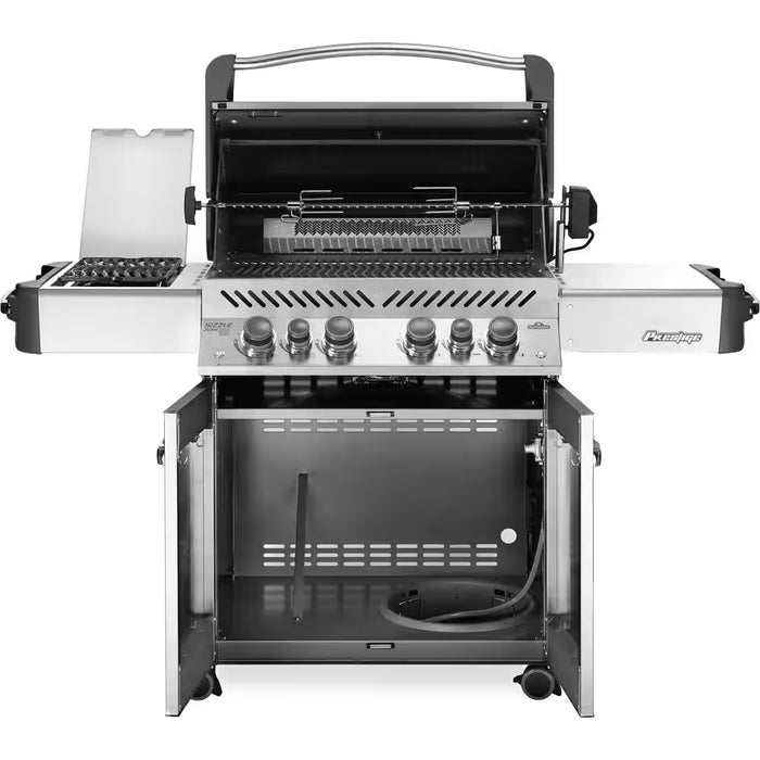 Prestige 500 6-Burner Propane Gas Grill in Stainless Steel with Infrared Side and Rear Burners