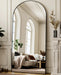 78"X38" Black Arch Full Length Mirror