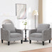 Light Grey Modernist Mid Century Upholstered Chair